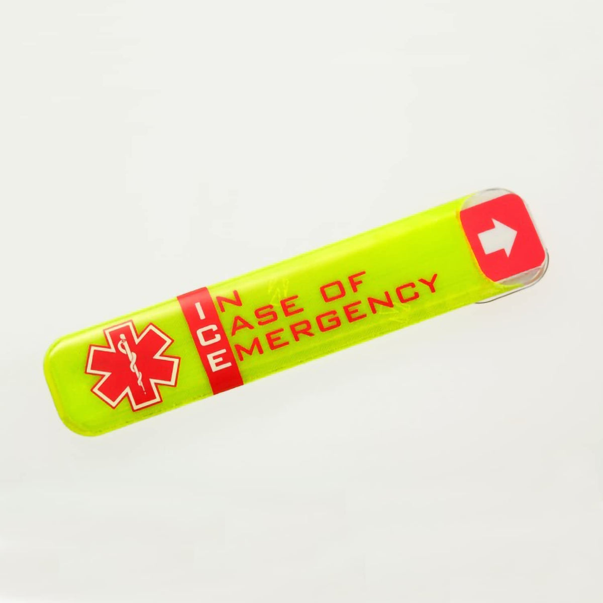 SmartSign Emergency Medical Information Hard Hat Label | 1.25" x 6" Self-Laminating, Pack of 5