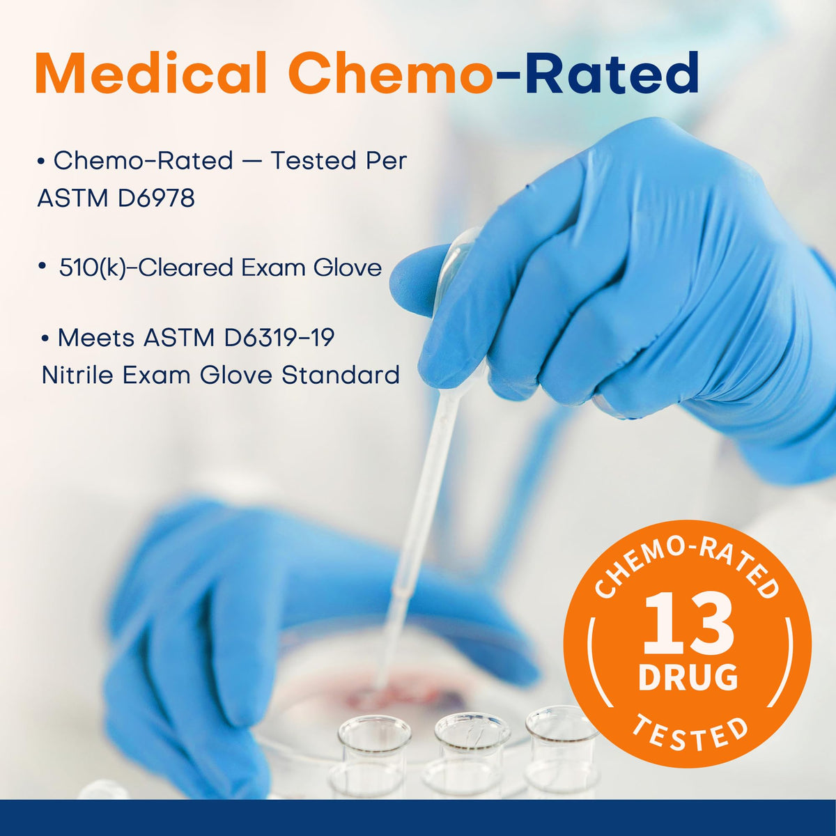 Supmedic Medical Soft Max Nitrile Exam Gloves Powder-Free Disposable 100 Ct