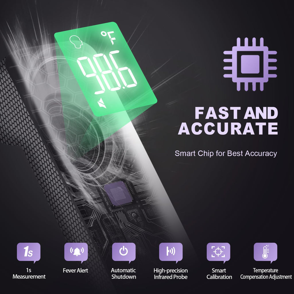 No-Touch Thermometer for Adults and Kids, Accurate Digital Baby Thermometer