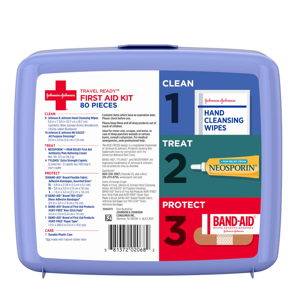 BAND-AID Brand All-Purpose Portable Compact First Aid Kit, 160 Piece