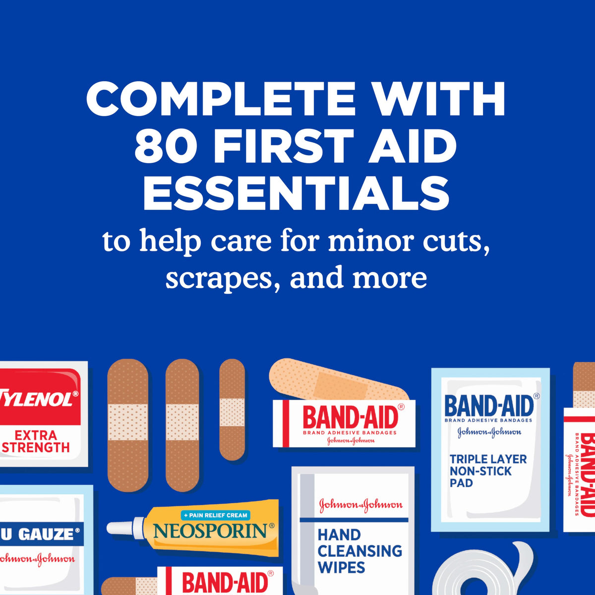 BAND-AID Brand All-Purpose Portable Compact First Aid Kit, 160 Piece